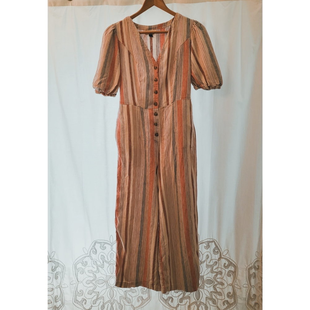 Universal Thread multi-color striped Long summer romper ☀️